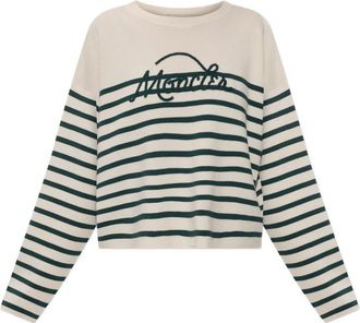 Moncler Logo-embroidered Striped Sweater
