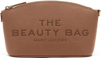 Marc Jacobs Bruin Leren Polsband met Logoprint - Dames - Clutches - Bruin - ONE Size - Tassen