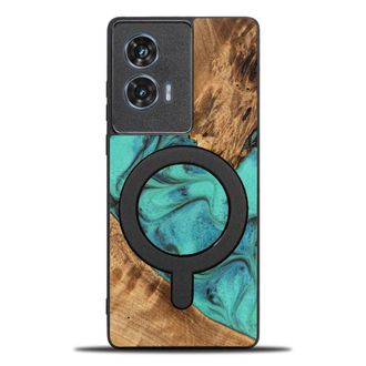 OEM Funda Bewood Unique Para Motorola Edge 50 Fusion - Turquesa Con Magsafe