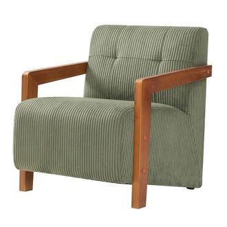 Nordlys Sill&oacute;n en madera y pana verde