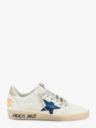 Golden Goose Sneakers Ballstar in pelle con iconico logo laterale - GOLDEN GOOSE DELUXE BRAND - gender_Man