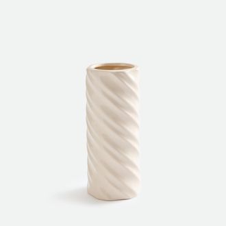 La Redoute Interieurs Gedraaide vaas, van keramiek, hoogte 27 cm, DEHEN