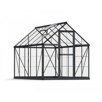 Palram Greenhouse Harmony 6 x 10, Polycarbonate, L306 x W185 x H208 cm - Grey
