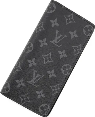 Louis Vuitton Noir Monogram Eclipse Long Wallet (Bi-Fold) (Pre-Owned)