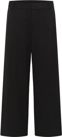 MY ESSENTIAL WARDROBE Wide Broeken - Dames - Wijde Broeken - Zwart - M - Broeken