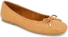 Kenneth Cole Reaction Elstree Ballet Flat in Tan Woven at Nordstrom Rack, Size 7