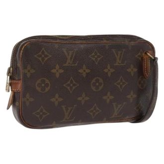Louis Vuitton Pre-owned Canvas Crossbody Tas - Dames - Pre-owned - Bruin - Maat: ONE Size