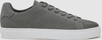 Reiss Grey Finleyted Low-top Trainers, E41