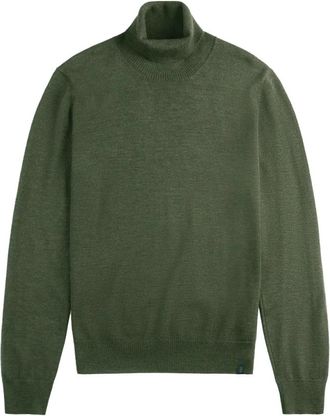 Fay Dolcevita Turtleneck - Heren - Coltruien - Groen - XL - Wol - Truien & Vesten