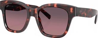 Costa Unisex Nusa Polarized Squared Sunglasses In Sunset Tortoise/rose Gradient