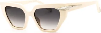 Roberto Cavalli SRC001S 09X7 Full Cream/Smoke Grey Gradient