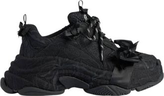 Balenciaga Triple S Sneakers In Black, Brand Size 40 ( US Size 10 )