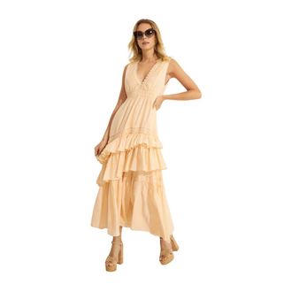 LoveShackFancy Jordie Maxi Dress - - Dresses - Donna - Beige - S