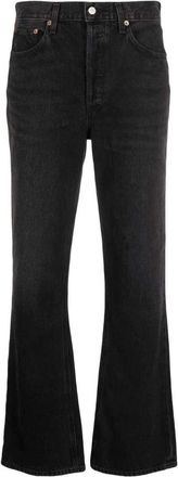 A Gold E Mid-Rise Straight-Leg Denim Jeans