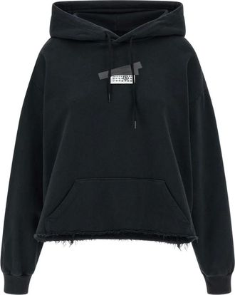 Maison Margiela Dames, Sweatshirts & Hoodies, Zwart, Maat: S Katoen
