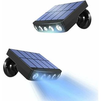 OEM Luz Solar Para Exteriores, [2 Piezas] Luz Solar Para Exteriores Con Sensor De Movimiento, Foco Solar Para Exteriores De 360&deg; [1200 Mah] Linterna Solar