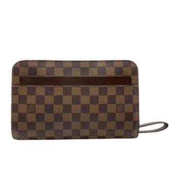 Louis Vuitton Pre-owned Clutches, male, Brown, Size: ONE SIZE Pre-owned Monogram Clutch Bag