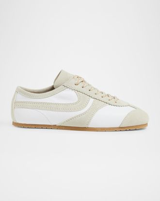 Dries Van Noten Dustin Mixed Leather Retro Sneakers