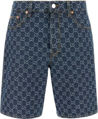 Gucci Blue Logo Shorts