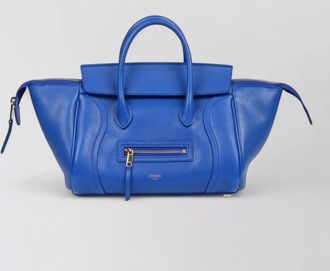 Celine lamb leather luggage small shoulder bag