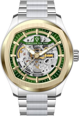 Christian Van Sant Mens Romeo Green Dial Watch
