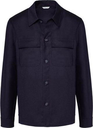Manuel Ritz Lichtblauwe Jas - Heren - Zomerjassen - Blauw - 2XL - Wol - Jassen