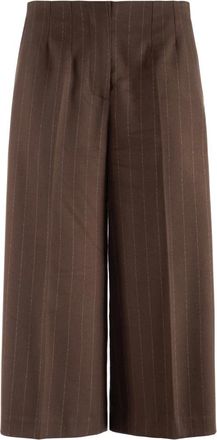 Nenette Bermuda Efeso - Dames - Broeken - Bruin - Maat: XL Zijde
