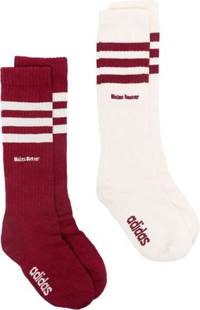 adidas Twee paar x WALES BONNER 3-Stripes sokken - Rood