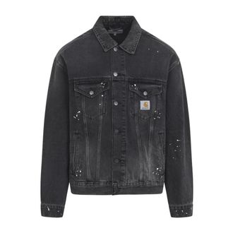 Carhartt Work in Progress Helston Jacket - Heren - Spijkerjassen - Zwart - M - Katoen - Jassen
