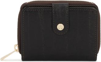 Kazar Bruine palingstijl reli&euml;flederen portemonnee - Dames - Portefeuilles - Bruin - ONE Size - Leer - Accessoires