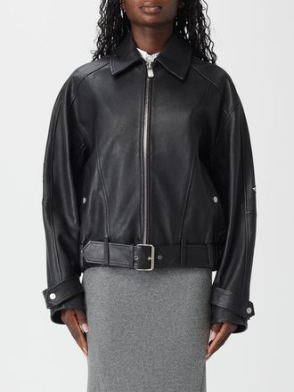 Pinko Giacca biker Pinko in pelle con ricami