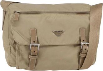 Prada Pre-owned Cross Body Bags, female, Beige, Size: ONE SIZE Pre-owned Vintage Cross Body Bag