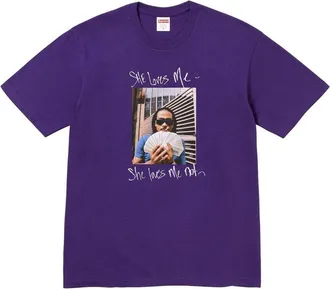 SUPREME Max B T-Shirt Purple SS25T21-PURPLE