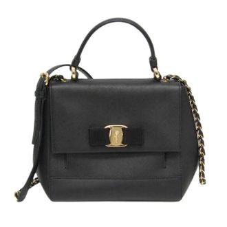 Ferragamo Pre-owned Handbags, female, Black, Size: ONE SIZE Pre-owned Ez-21 F570 Handbag