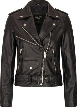TruClothing Brando Tassel Fringe Cow Hide Biker Leather Jacket