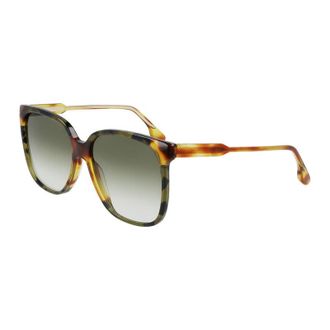 Victoria Beckham VB610SCB225 Square Full Rim Sunglasses - Brown