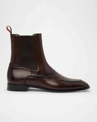 Christian Louboutin Mens Serchelsea Leather Boots