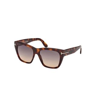 Tom Ford Sunglasses, female, Brown, Size: 55 MM Flynn-02 Sunglasses