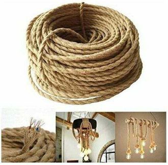 OEM Cable El&eacute;ctrico De 10 M Para Iluminaci&oacute;n Led, 2 Hileras De Cable De Iluminaci&oacute;n Vintage, Cable Recubierto De Cobre, Cuerda Industrial Trenzada Retro P