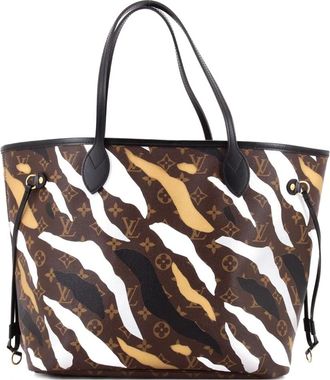 Louis Vuitton Borsa tote Neverfull NM Limited Edition LOL League of Legends MM in tela con monogramma - Marrone