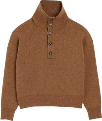 Ami Brown Turtle Neck Sweater