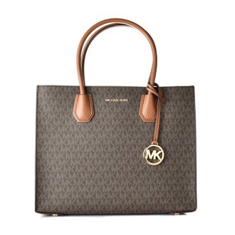Michael Kors Bruine Leren Schoudertas
