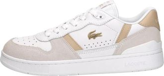 Lacoste T Clip Sneakers - Dames - Sneakers - Wit - 37 EU - Leer - Schoenen