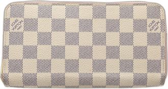 Louis Vuitton Damier Azur Azur Rose Ballerine Damier Azur Long Wallet (Bi-Fold) (Pre-Owned)