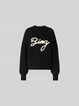 Anine Bing Sweatshirt mit Label-Detail in Black, Gr&ouml;&szlig;e XS