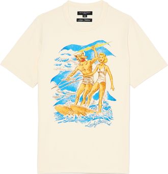 Cult of Individuality LUCKY BASTARD SHORT SLEEVE CREW NECK TEE SURFIN USA