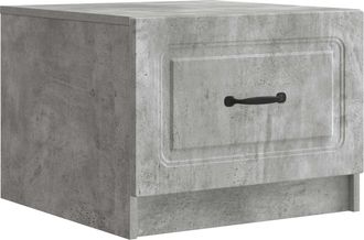 vidaXL Mesa De Caf&eacute; Gris Hormig&oacute;n 49 X 50 X 37 Cm Madera De Ingenier&iacute;a Vidaxl