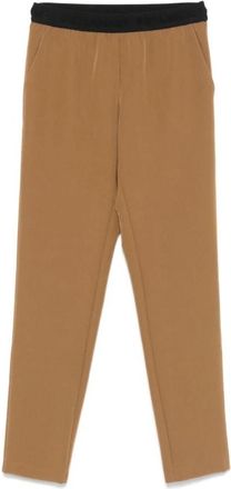 Ermanno Scervino Cropped broek - Dames - Vrijetijds broeken - Bruin - 2XS - Wol - Broeken