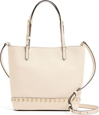 Valentino Garavani Off White Rockstud Mini Tote