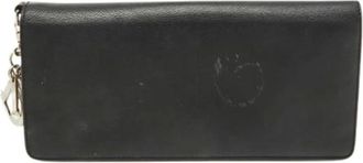 Dior Pre-owned Wallets, female, Black, Size: ONE SIZE Pre-owned Vintage Leather Wallet